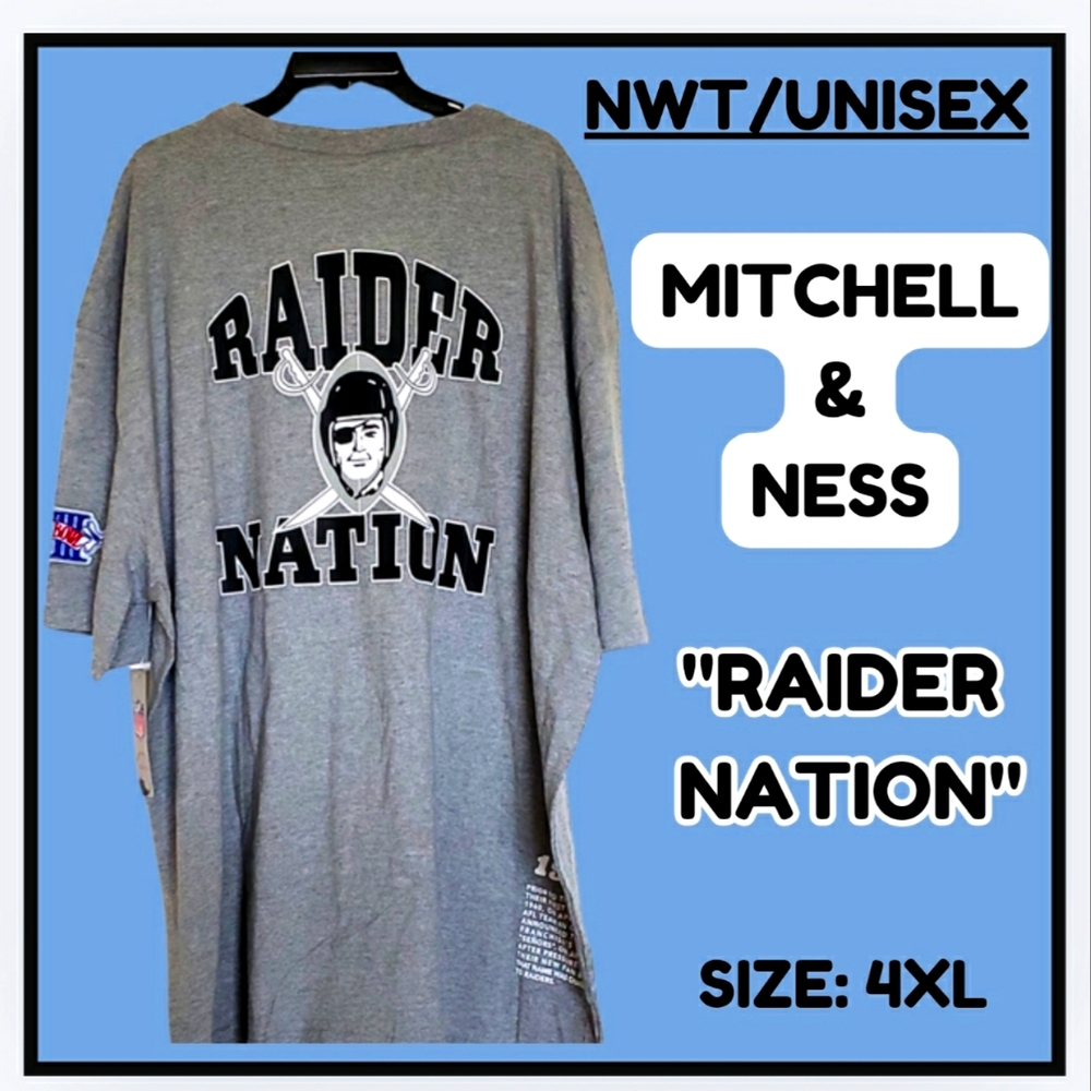 🔥NWT/MITCHELL & NESS/THROWBACK/"RAIDERS"/4XL☠